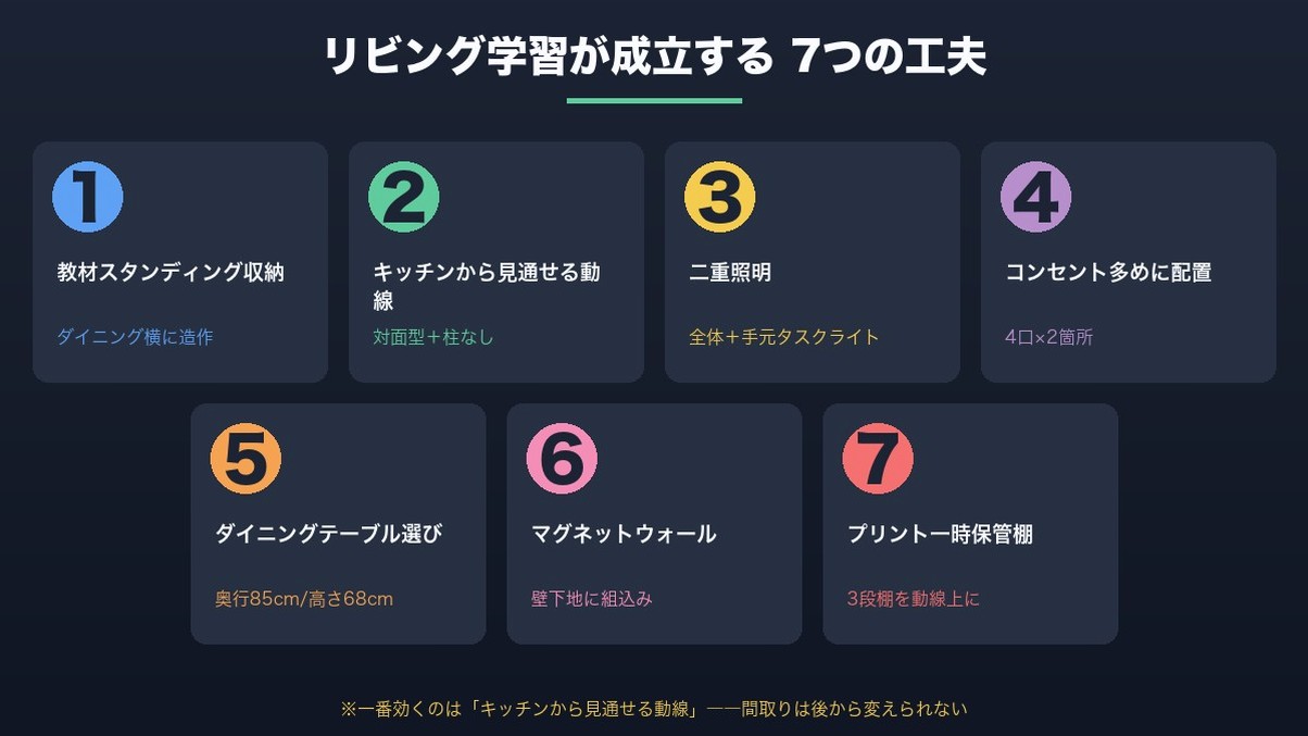 リビング学習のための7つの工夫一覧
